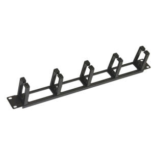 ARMADIO RACK RACCOGLICAVI 19 5 ANELLI NERO IN METALLO