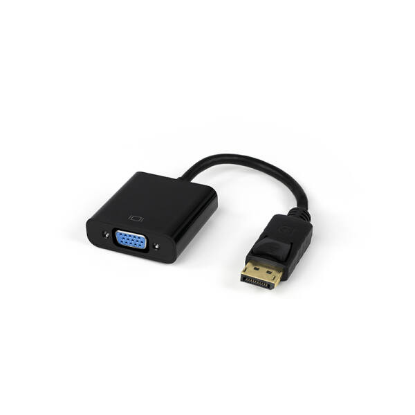 ADATTATORE DP-VGA M/F HQ CON CAVO 0,15MT ADJ