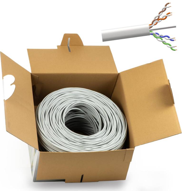 BOBINA RETE UTP CAT.5E 305MT RAME AWG24 LSOH CLASSE CPR ECA