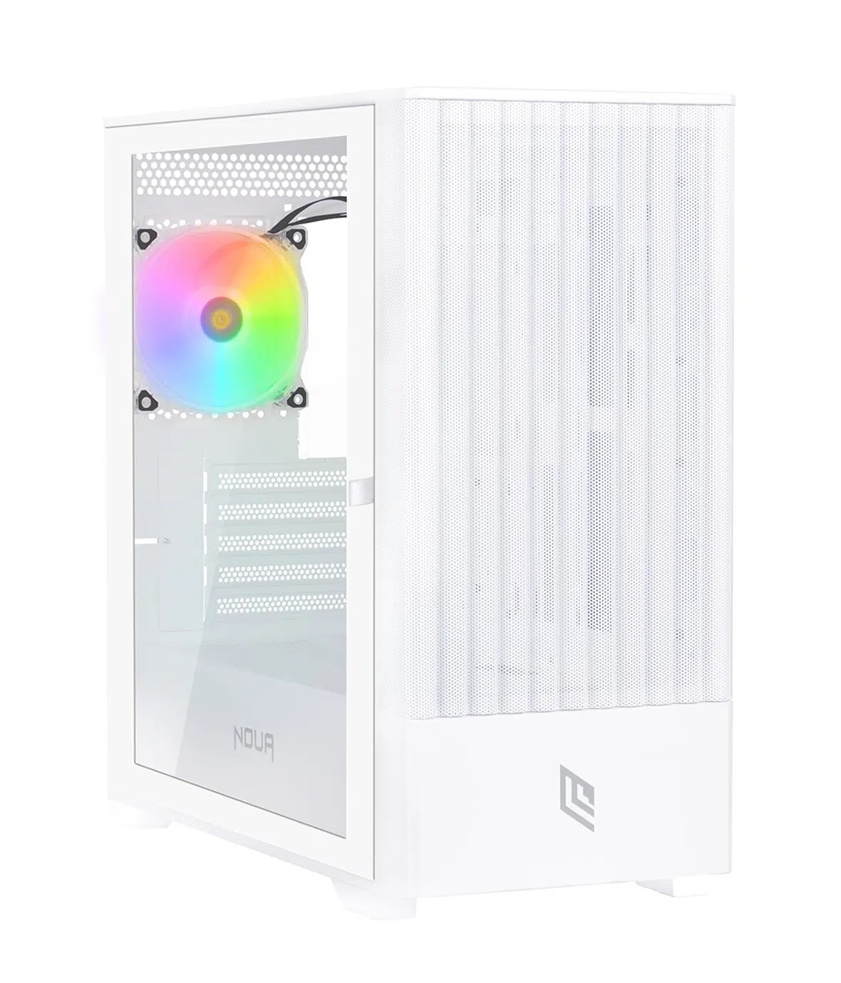 CASE MINI-TOWER NO PSU FOBIA L111 WHT 3USB3 1FAN ARGB VETRO TEMPERATO
