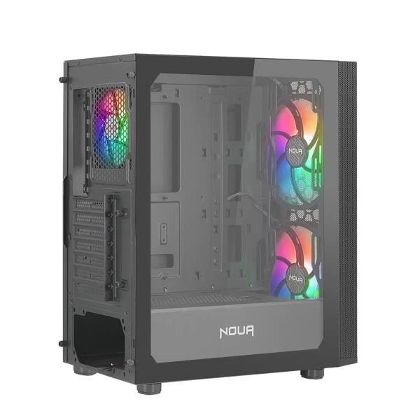 CASE MID-TOWER NO PSU ORIZON M101 1 USB3 2USB2 VETRO TEMP. RGB FAN BLK
