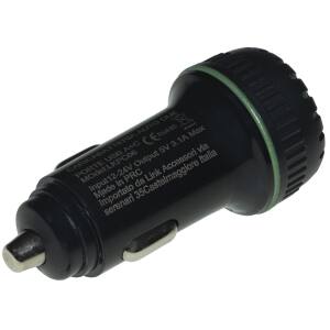 CARICA BATTERIA DA AUTO 5 VOLT 3A 2 PORTE USB A+C