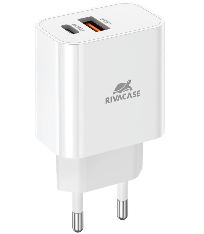 ALIMENTATORE 1USB-C/1USB-A 20W COMPATIBILE IPHONE WHITE