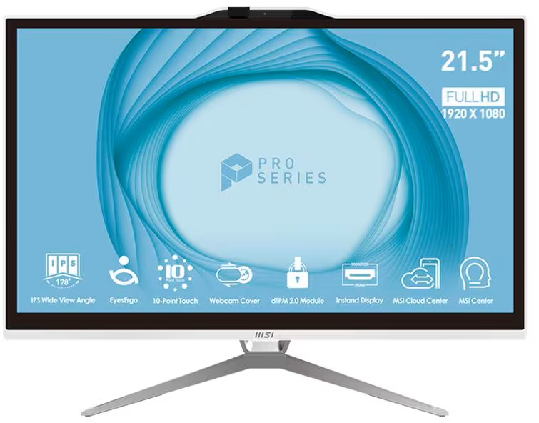 AIO 21,5 PEN 8GB 256GB WH FDOS TCH G7400 MULTITOUCH FHD ANTIGL WEBCAM