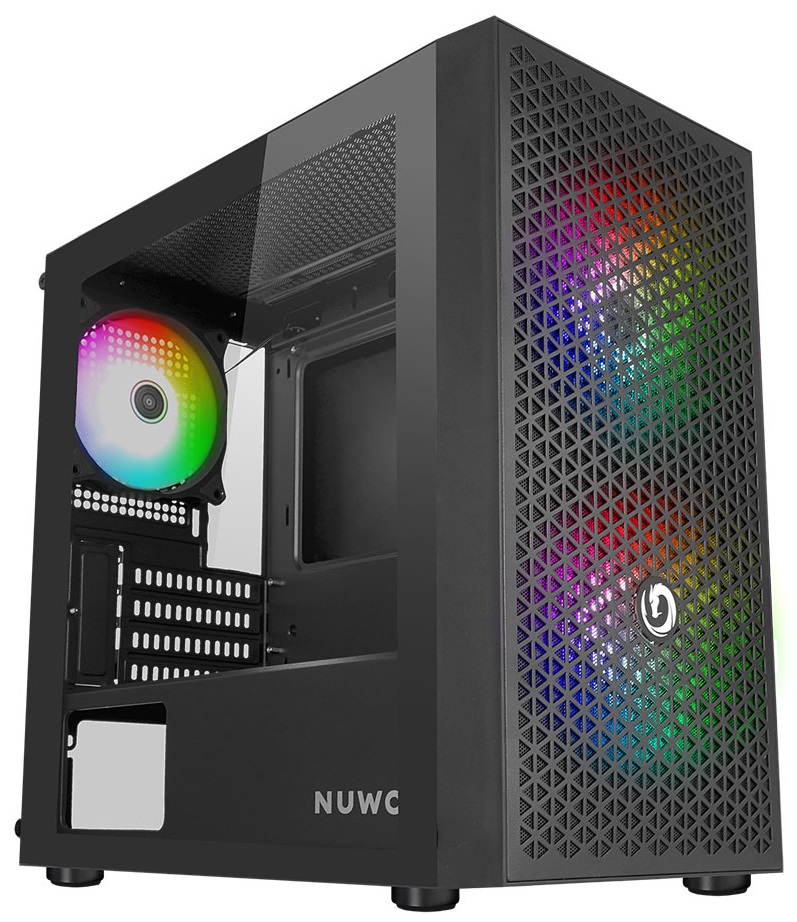 CASE MINI TOWER NO PSU BLITZ R27 3USB 0,5MM SPCC 3FAN ARGB GLOSSY BK