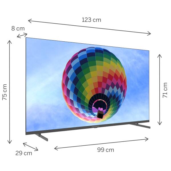 TV 55 THOMSON UHD  SMART 4K QLED T2/C2S2 GOOGLE TV