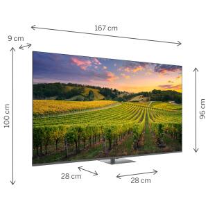 TV 75 THOMSON UHD  SMART 4K QLED T2/C2S2 GOOGLE TV PIEDE