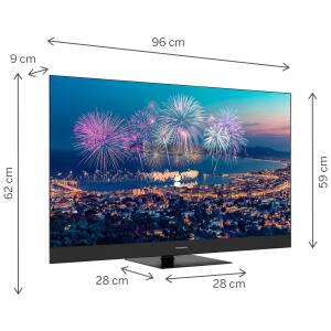 TV 50 THOMSON UHD  SMART 4K QLED T2/C2S2 GOOGLE TV FRONT SP PIEDE