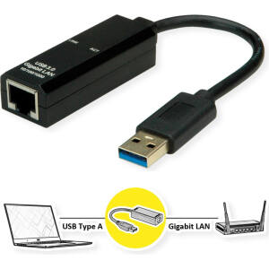 CONVERTITORE USB 3.2-GIGABIT LAN ETHERNET ADPT CON CAVO