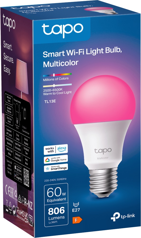 LAMPADINA LED SMART WIFI MULTICOLOR 220-240V CLASSE ENERGETICA A+