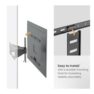 STAFFA TV/MONITOR 43/90 BK NEW MAX 50KG MAX VESA 600*400 TILT