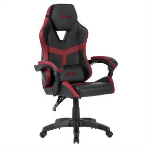 POLTRONA GAMING NUWO ODIN ROSSO BRACCIOLO IMBOT.GIREVOLE 360? 120KG