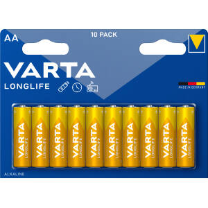 BATTERIA STILO AA 1,5V LR06 LONG LIFE 10PZ MEGAPACK