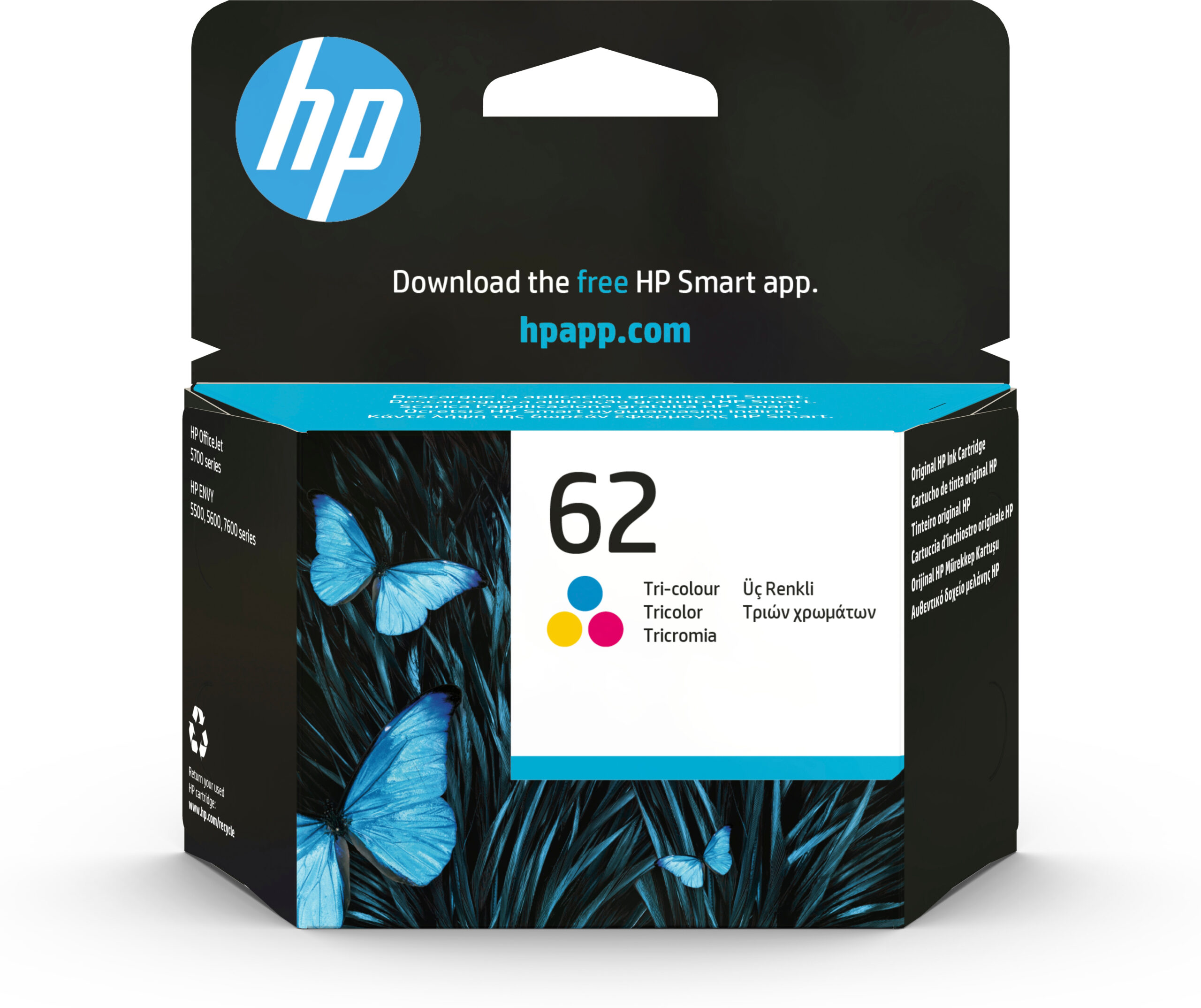INK HP 62 C2P06AE CMY OFFICEJET 5745 165 PAG