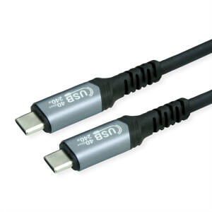 CAVO USB 4 C-C 1MT M/M BK 240W CONTATTI DORATI PD 48V/5A 40GBIT/S