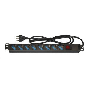 ARMADIO RACK MULTIPRESA 8 PRESE 19 TRIPOLARI/SCHUKO INTERRUTTORE ITA