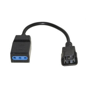 CAVO X UPS IEC C14-10A M/F 0,2MT IEC MASCHIO TRIPOLARE FEMMINA