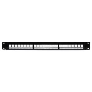 PATCH PANEL 24 PORTE 19 VUOTO NERO
