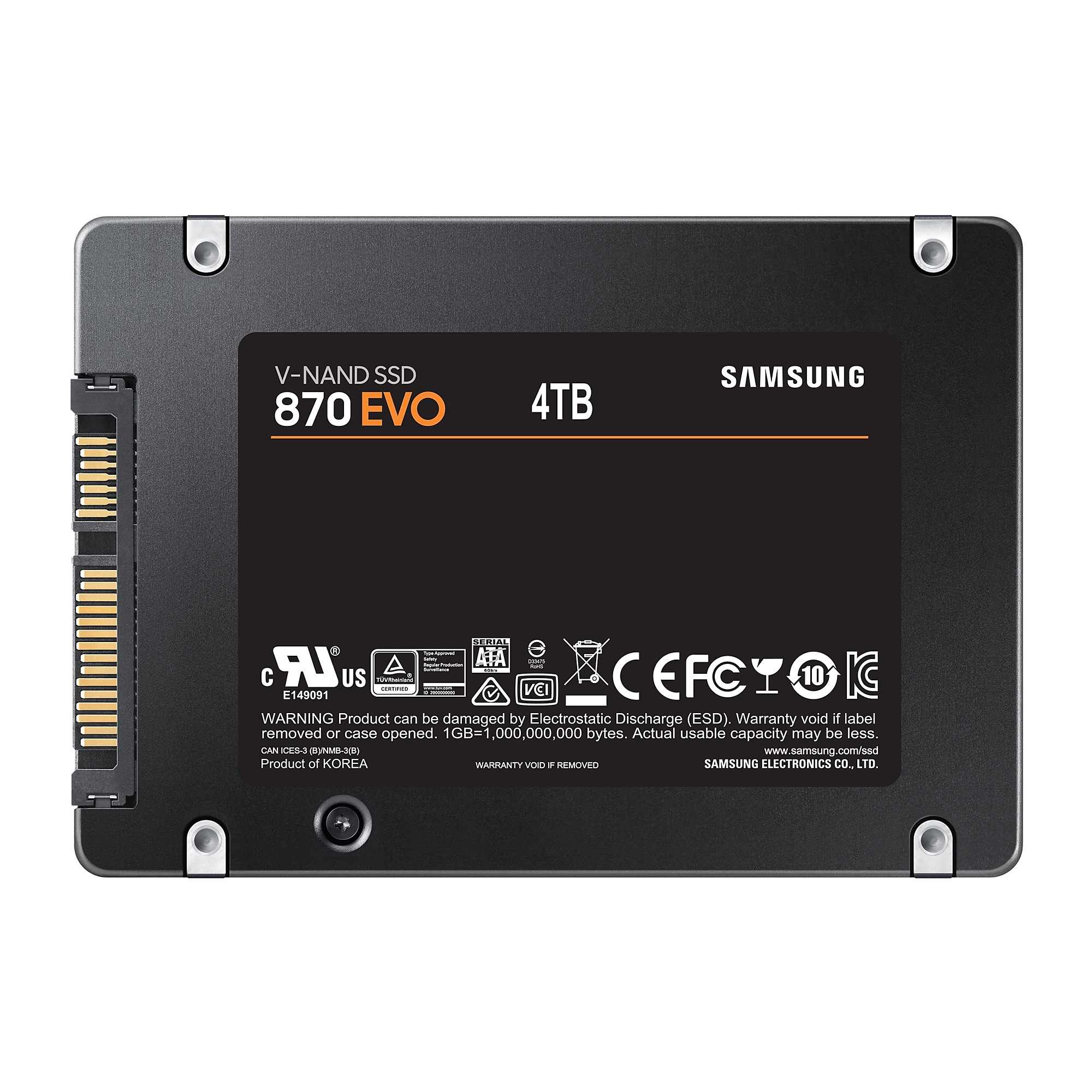 SSD 2,5 4TB SATA3 EVO 870 SAMSUNG R/W 560/530 MB/S 3D NAND