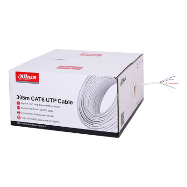 BOBINA UTP CAT6 305MT BIANCO GUAINA IN LSZH (CPR E CLASS)