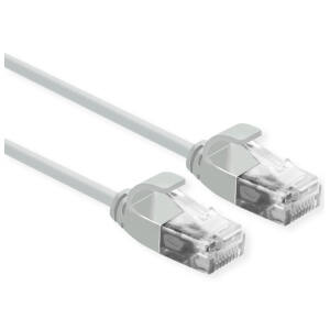 CAVO RETE UTP CAT.6A 0,3MT SLIM LSO GRIGIO NO SCHERMATO PER DATA CENTER