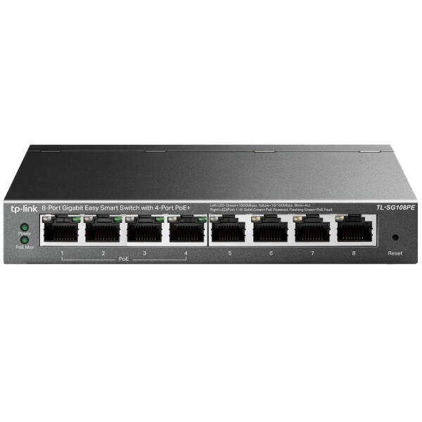 SWITCH 8P GIGABIT DI CUI 4P POE E TP-LINK METAL CASE