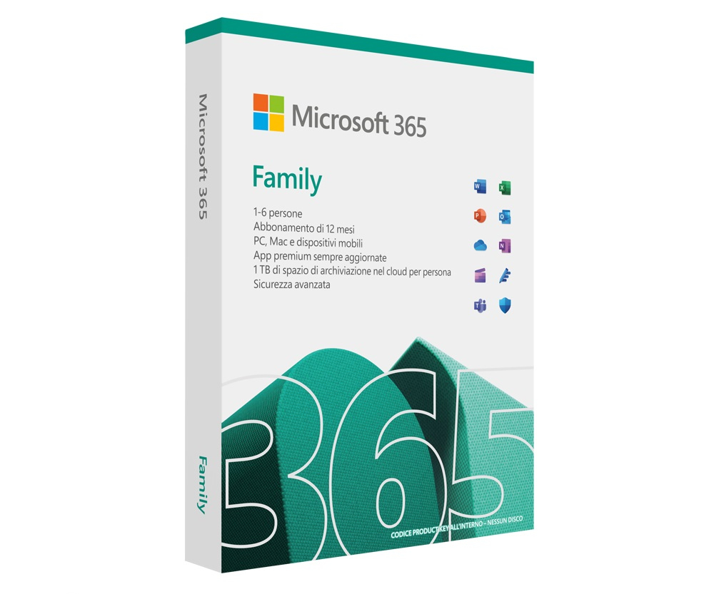 SW MS OFFICE 365 FAMILY 12M