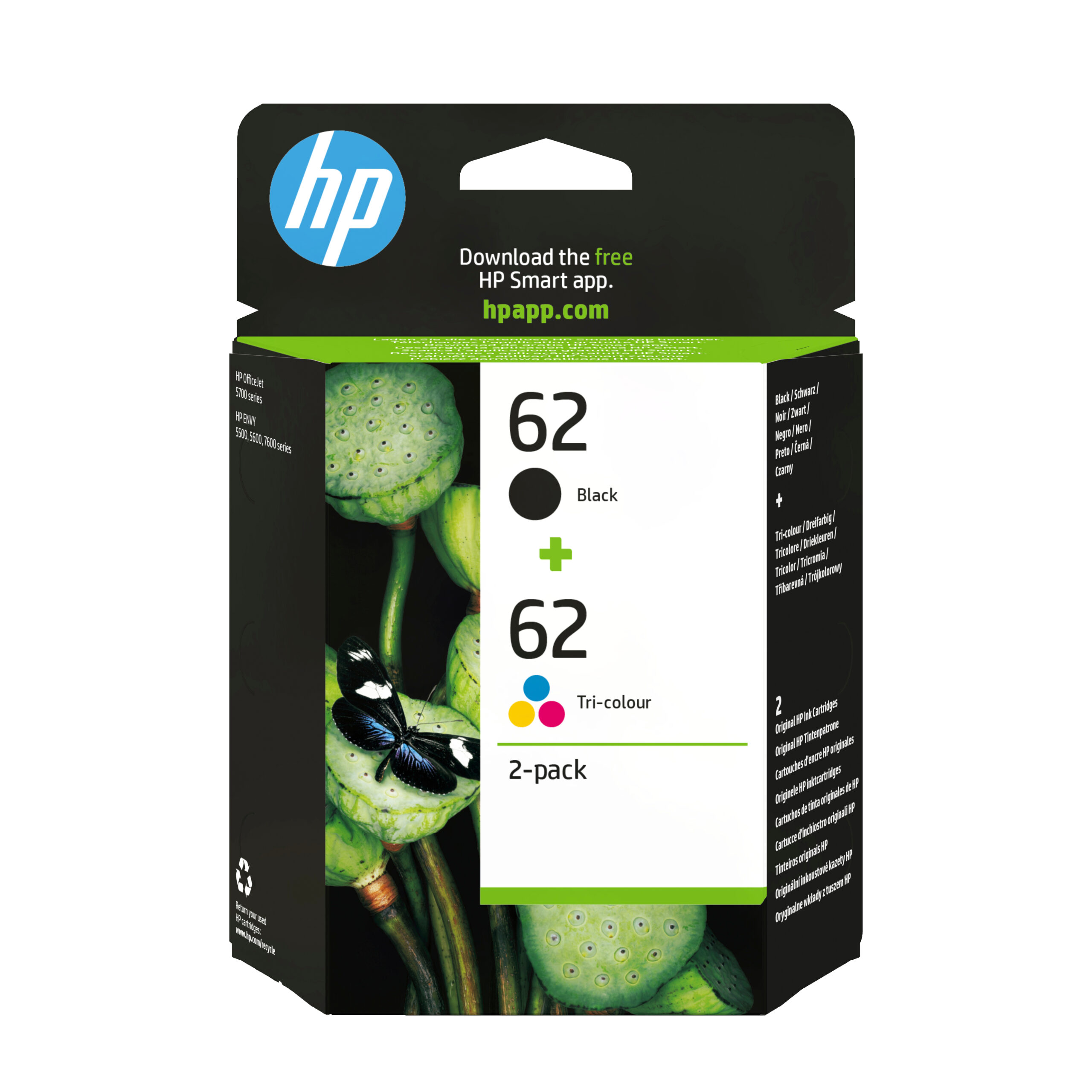 INK HP 62 N9J71AE CMYK OFFICEJET 5745 J3M80AE